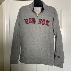 Red Sox half zip pull over sweater